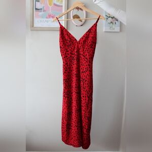 Re:Named Polka Dot Maxi/Midi Dress